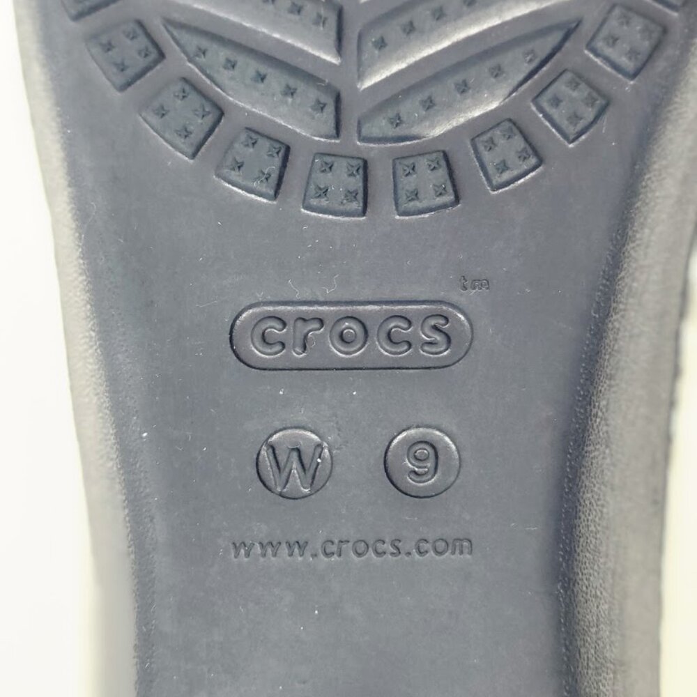 CROCS mabyn mini wedge sandals Sz 9 - Picture 8 of 8